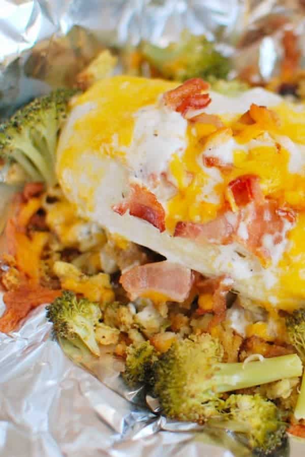 Cheesy Chicken Hobo Packs