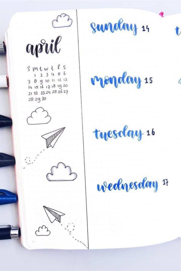 April Weekly Spread