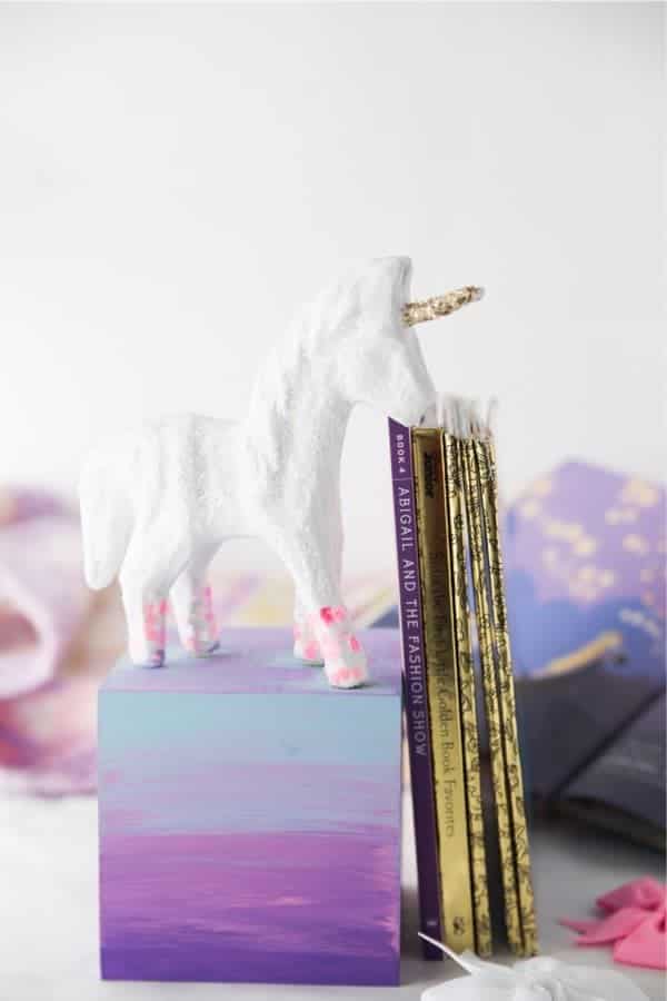 DIY Unicorn Bookend