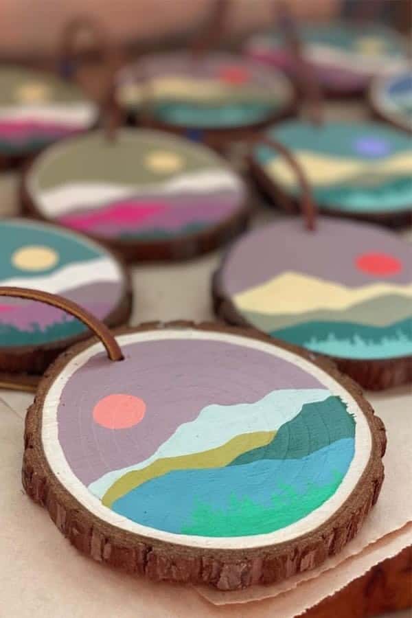 Hand Painted Wooden Ornaments