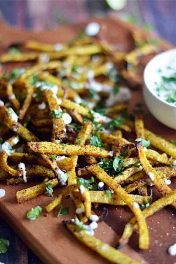 Spicy Baked Jicama Fries