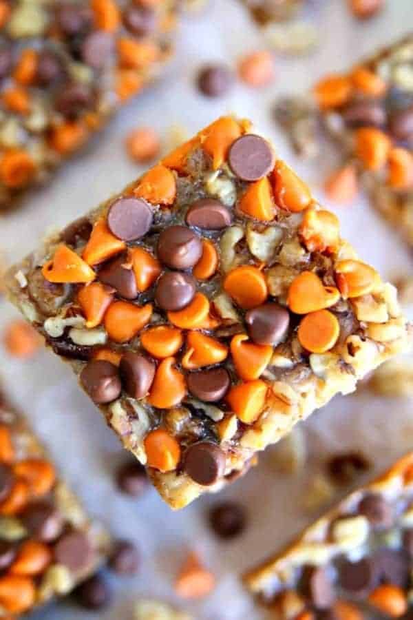 Pumpkin Spice Magic Cookie Bars