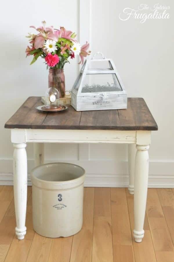 Farmhouse Side Table Makeover