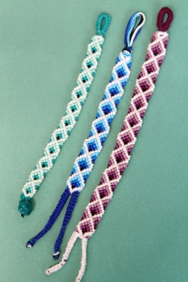 DIAMOND FRIENDSHIP BRACELET PATTERN