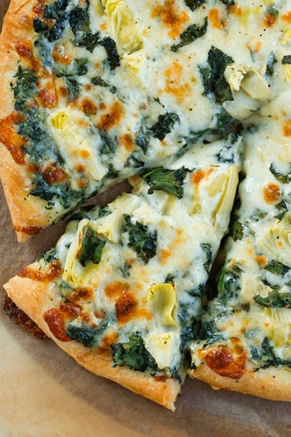 Spinach Artichoke Pizza