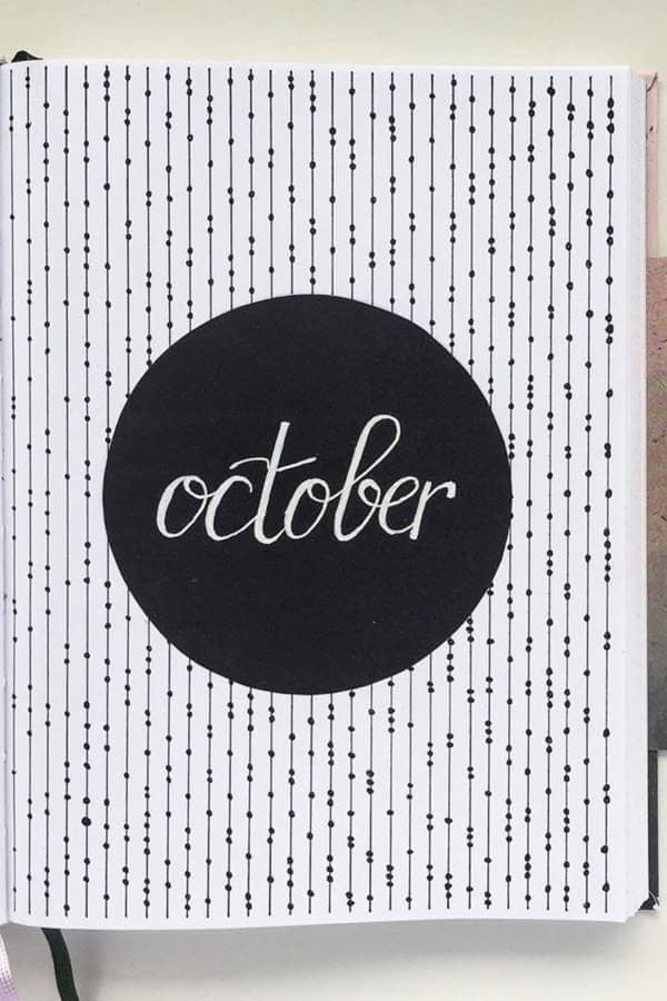 Black & White October Cover