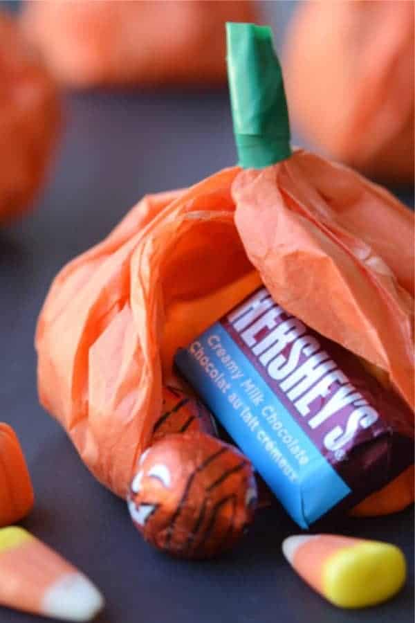 Paper Pumpkin Favours