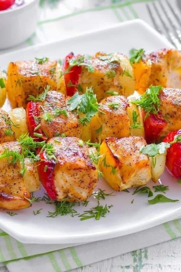 WEIGHT WATCHERS CHICKEN KABOBS