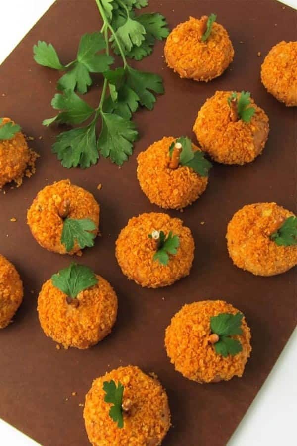 Mozzarella Pumpkins Appetizer