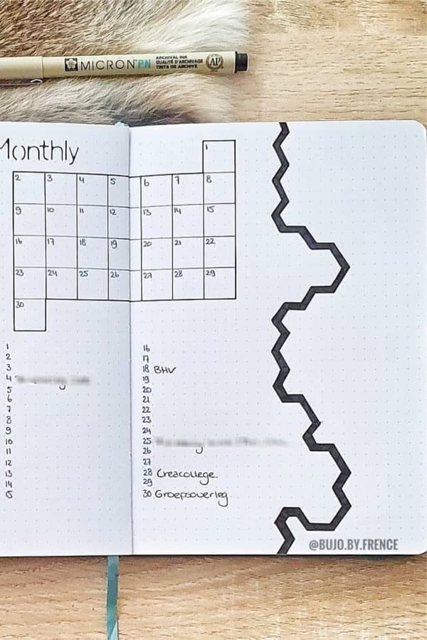 Small Monthly Spread