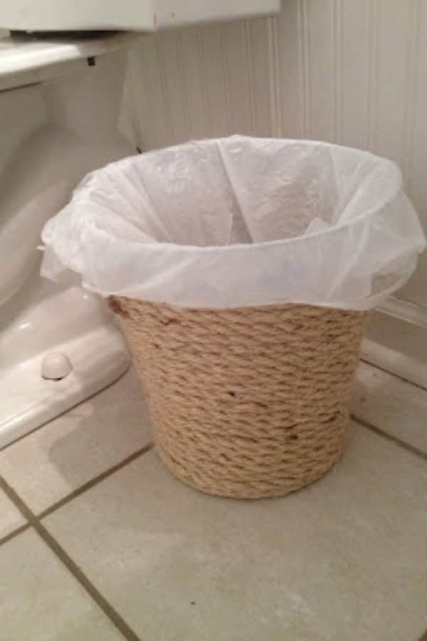 DOLLAR STORE TRASH CAN MAKEOVER