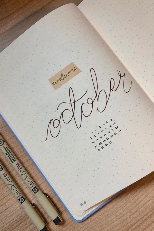 Minimal October Cover