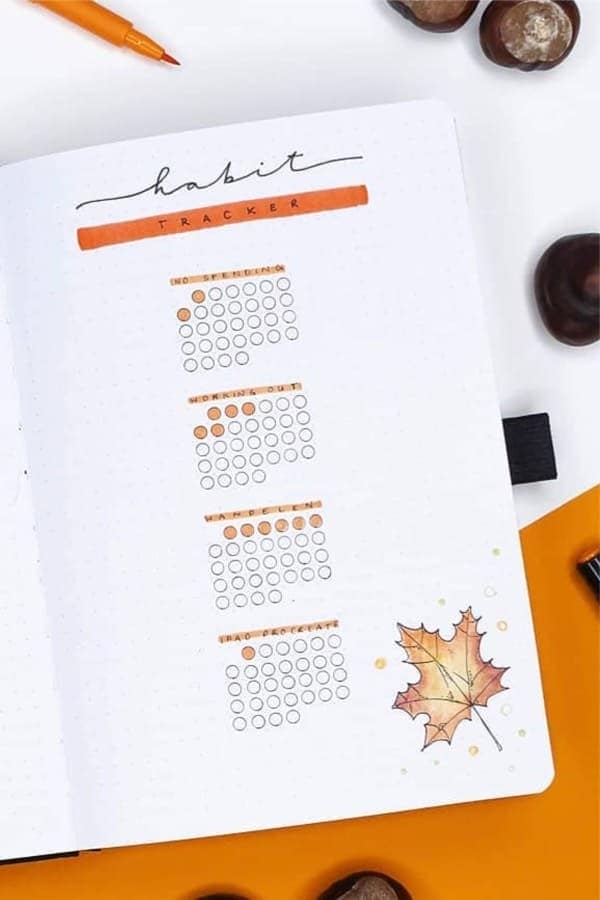 Autumn Habit Tracker