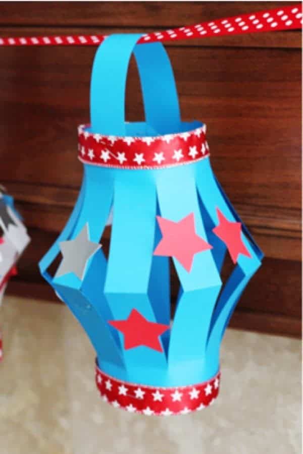 Paper Lantern Kid’s Craft 4th of July Style