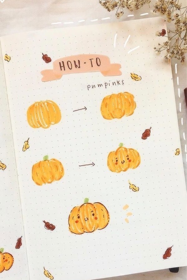 How To Draw A Pumpkin