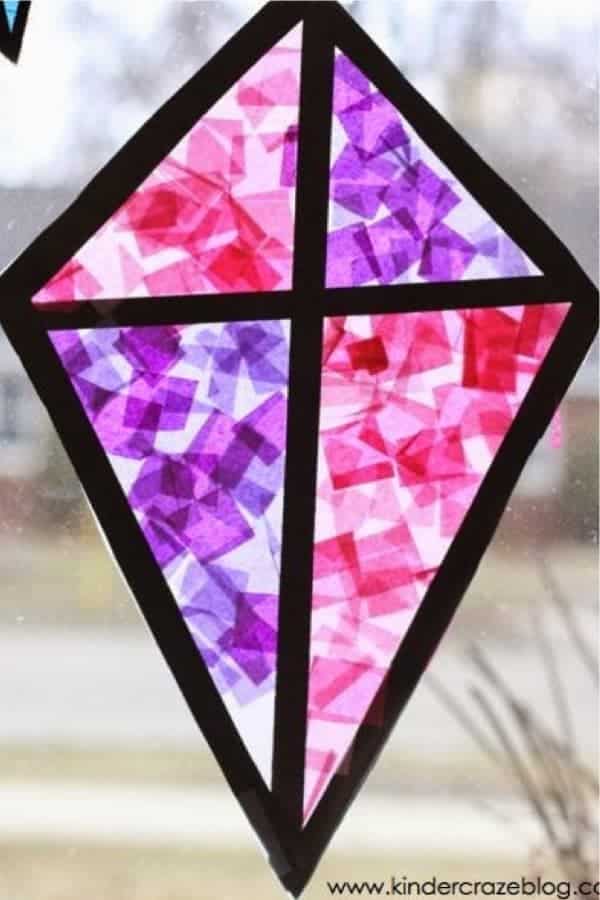 Stained Glass Kite Decoration