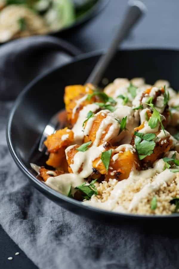 Butternut Squash Tahini Buddha Bowl