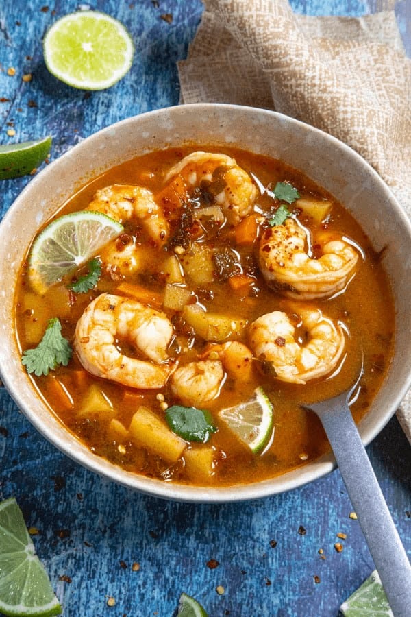 Caldo de Camarón (Mexican Shrimp Soup)