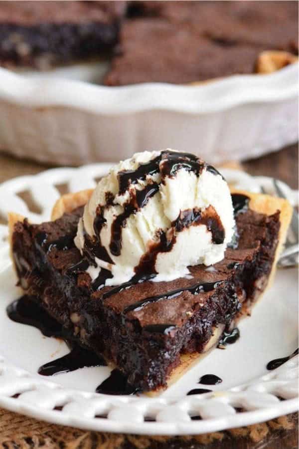 Thanksgiving Brownie Pie