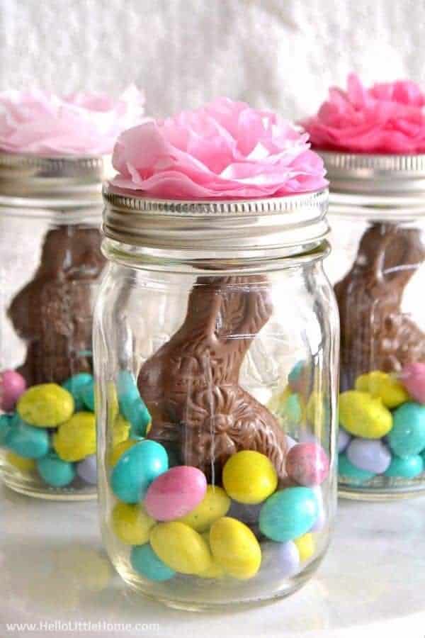 MASON JAR EASTER BASKET