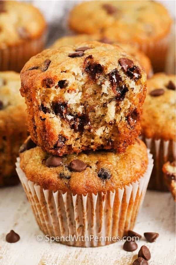 Banana Chocolate Chip Muffins