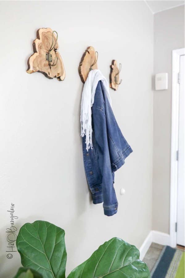 DIY Live Edge Coat Rack