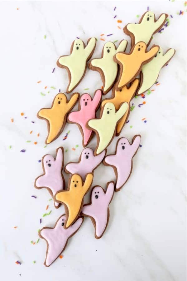 Halloween Chocolate Shortbread Cookies