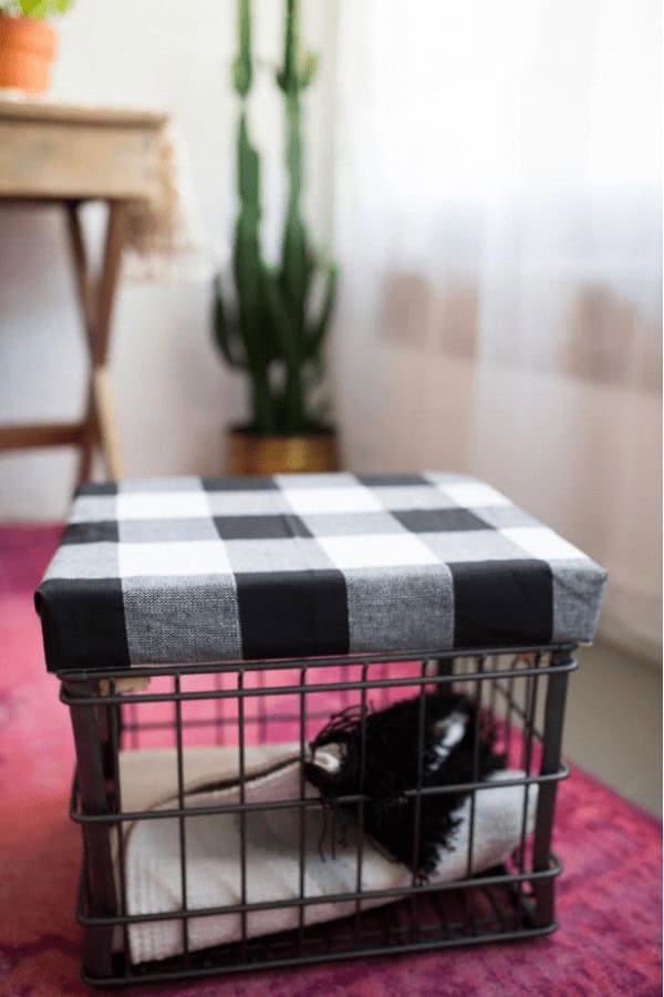 Milk Crate Ottoman