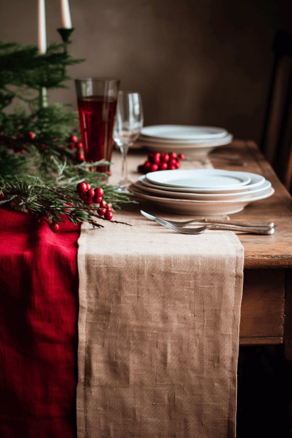 Burlap Table Runner