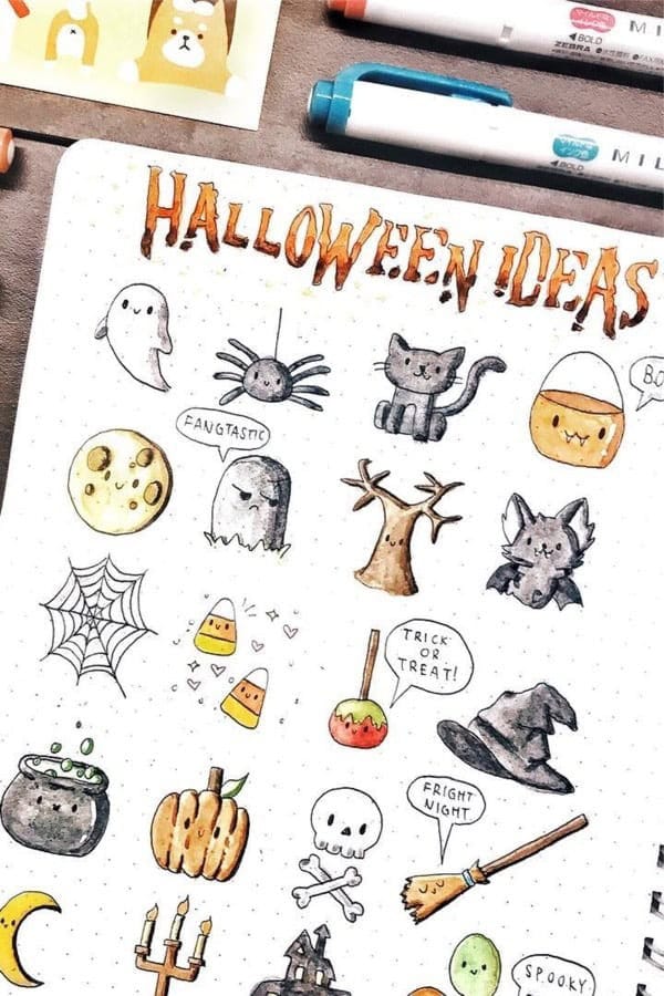 Halloween Doodle Ideas