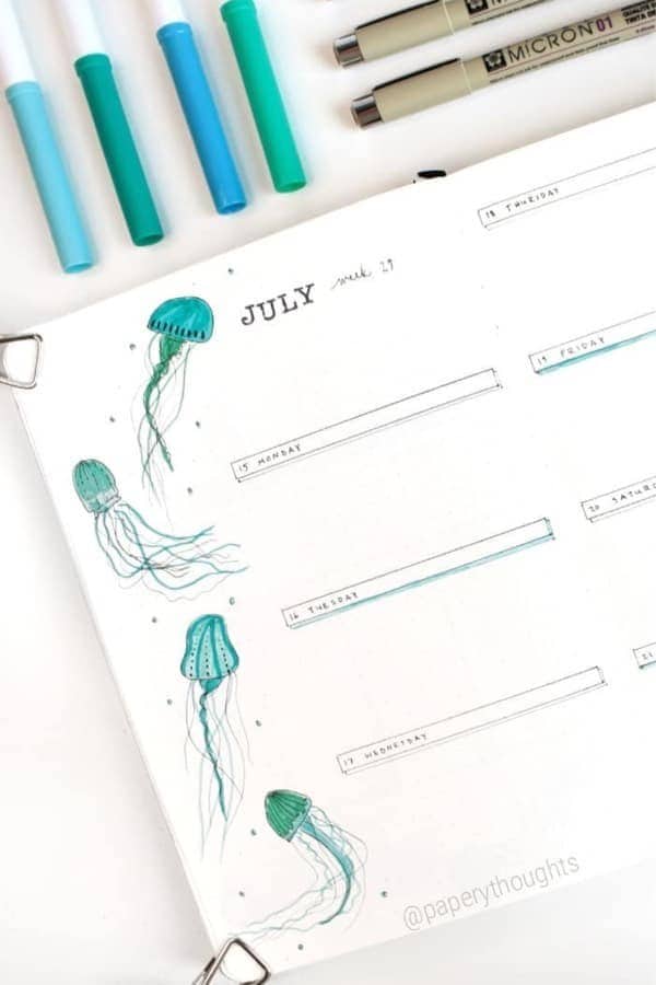 Jelly Fish Weekly Spread