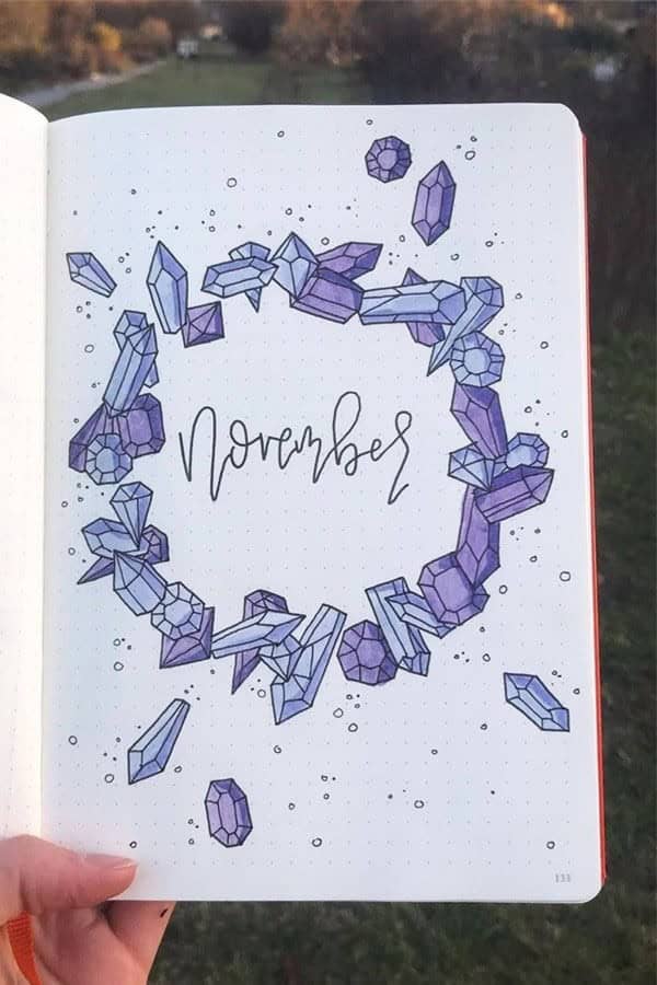 Crystal Themed November Cover