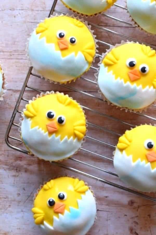 Easter Chick Cupcakes