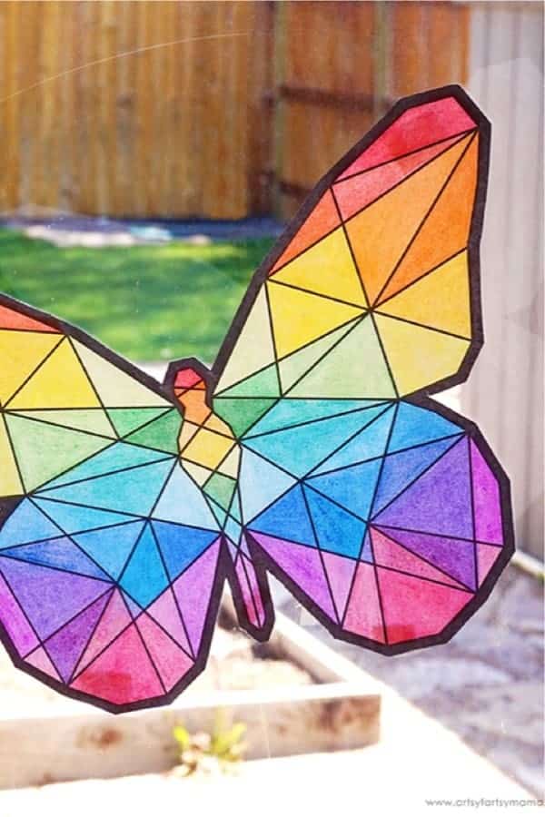 Free Printable Butterfly Suncatcher