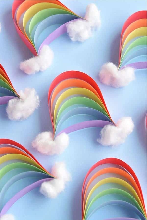 How to Make Paper Strip Rainbows