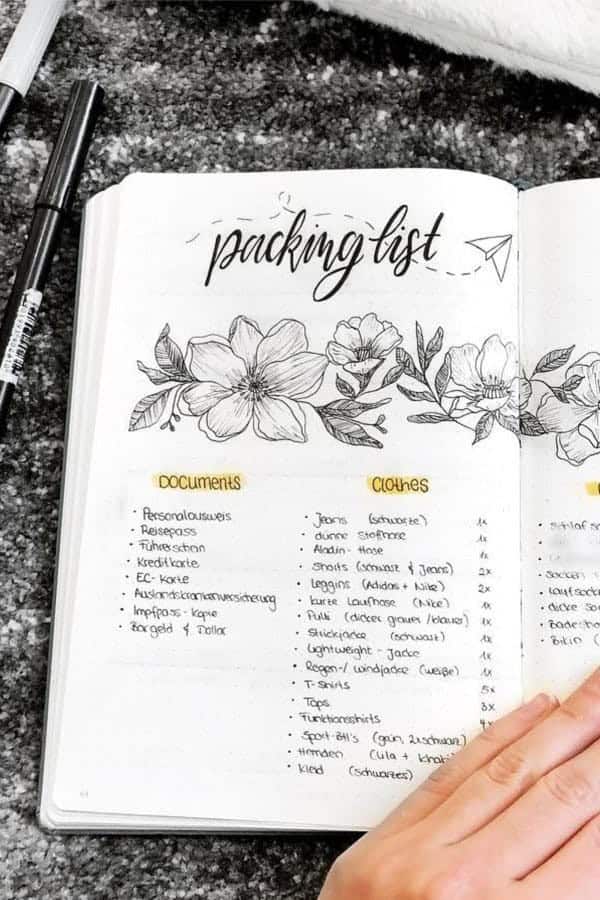 Floral Packing Page