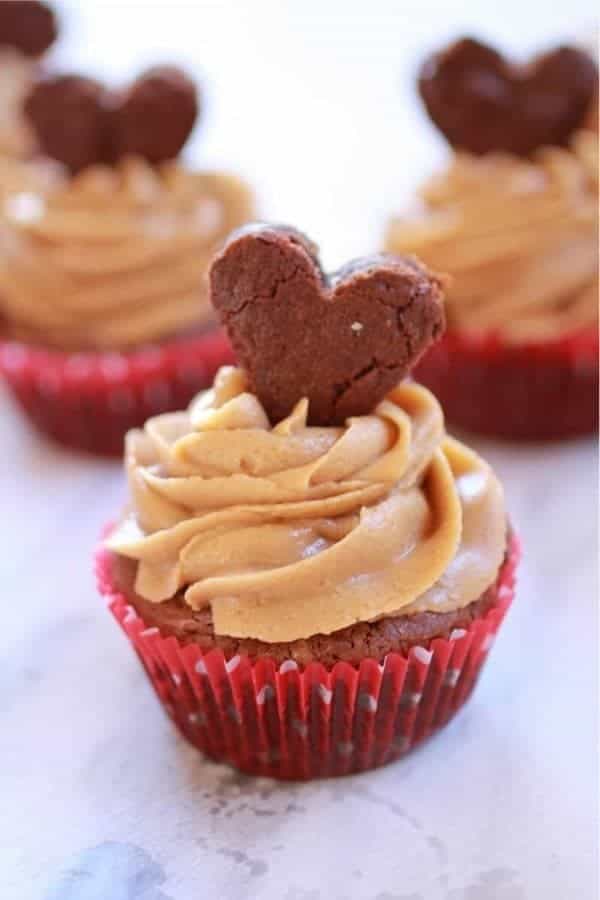 Valentine Brownie Cupcakes