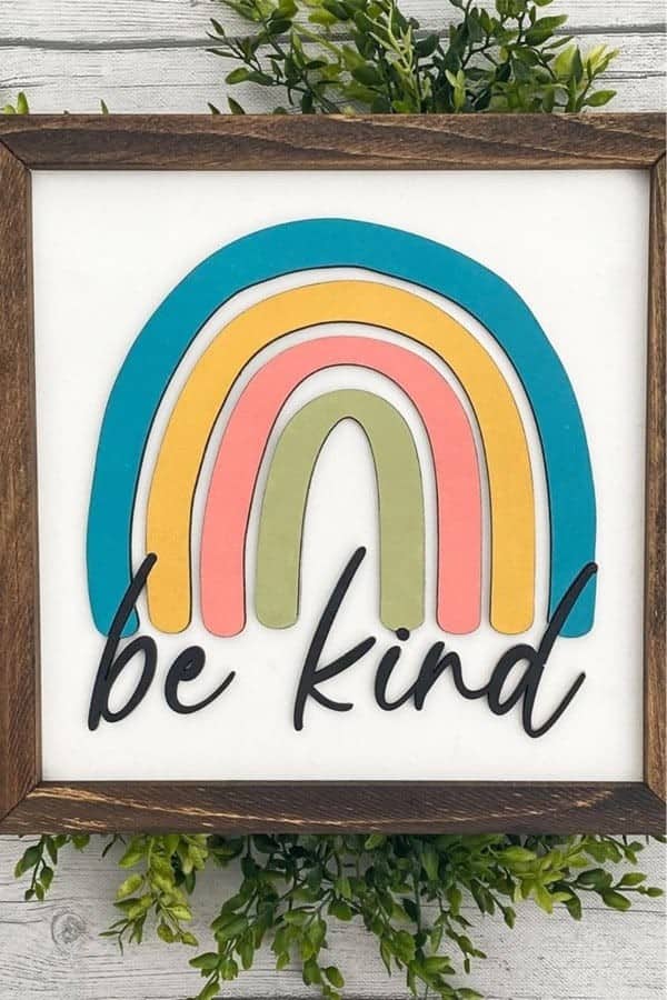 Be Kind Wooden Wall Art