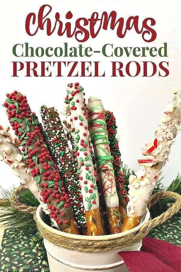 CHRISTMAS PRETZEL RODS