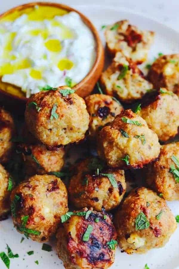 MEDITERRANEAN CHICKEN MEATBALLS