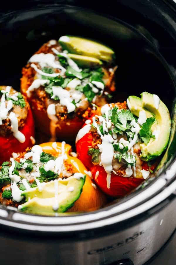 Quinoa and Black Bean Stuffed Peppers