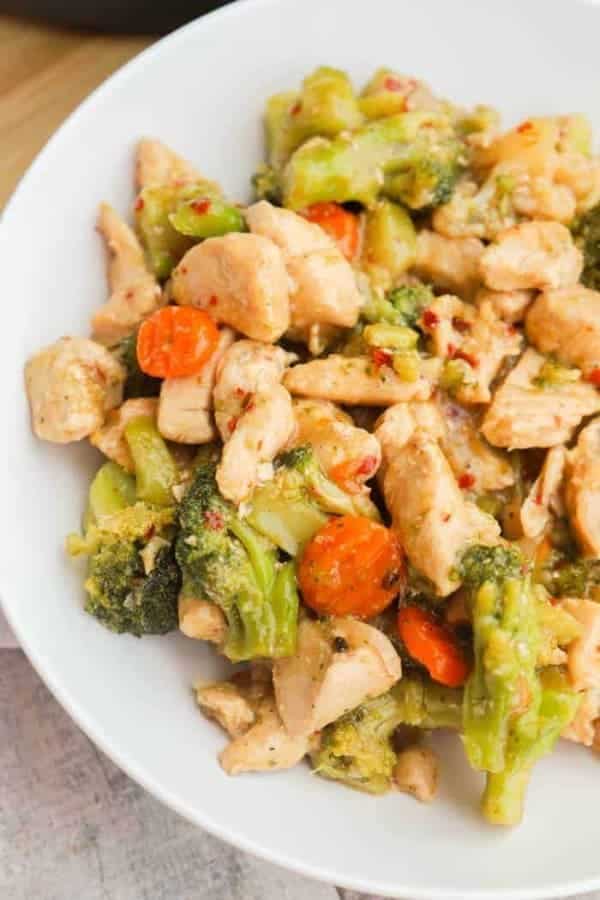 HONEY GARLIC CHICKEN AND VEGGIE SKILLET