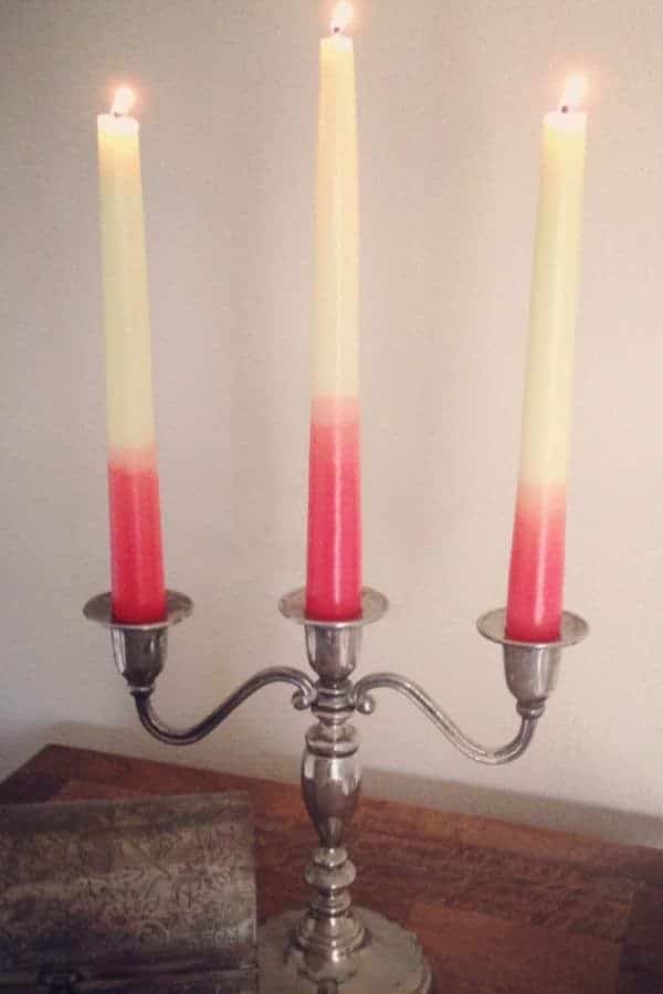 DIP-DYED OMBRE CANDLES