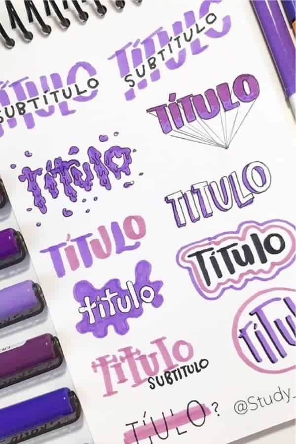 Purple Titulo Ideas