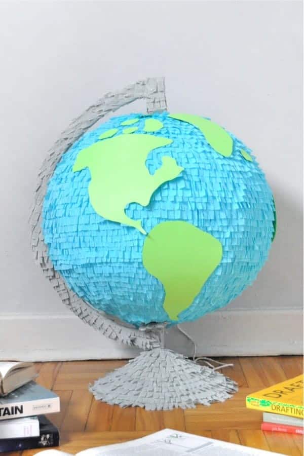 DIY Back To School Globe Pinata