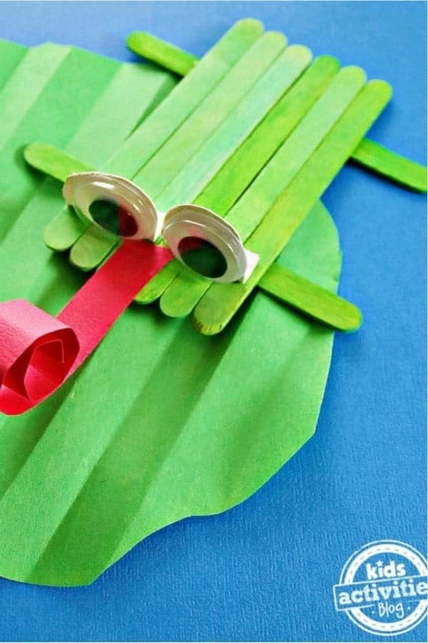 Popsicle Stick Frog Craft