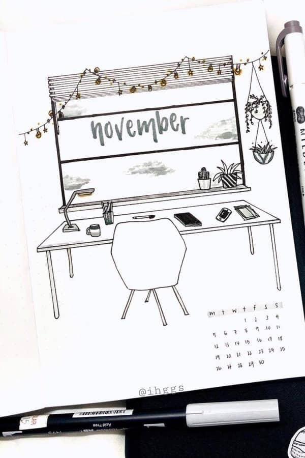 Desk Themed Monthly Cover