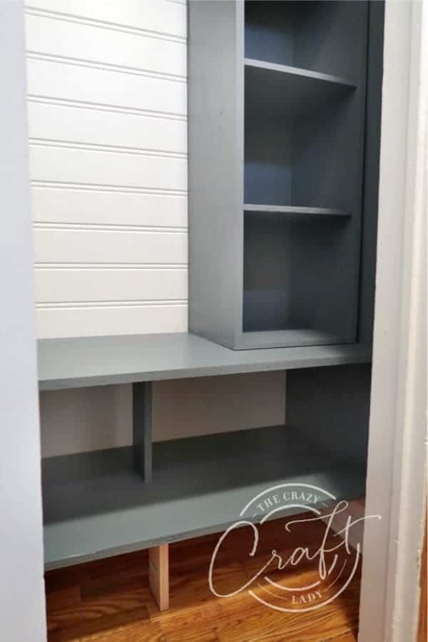 DIY Entry Closet Shelves