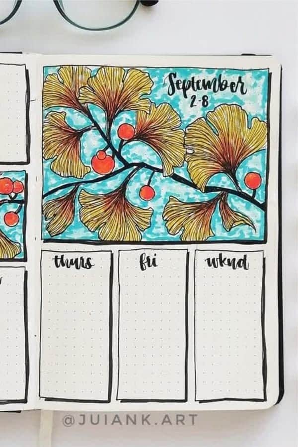 Light Blue September Spread