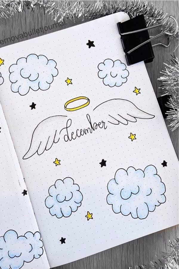 Winter Angel Bujo Cover